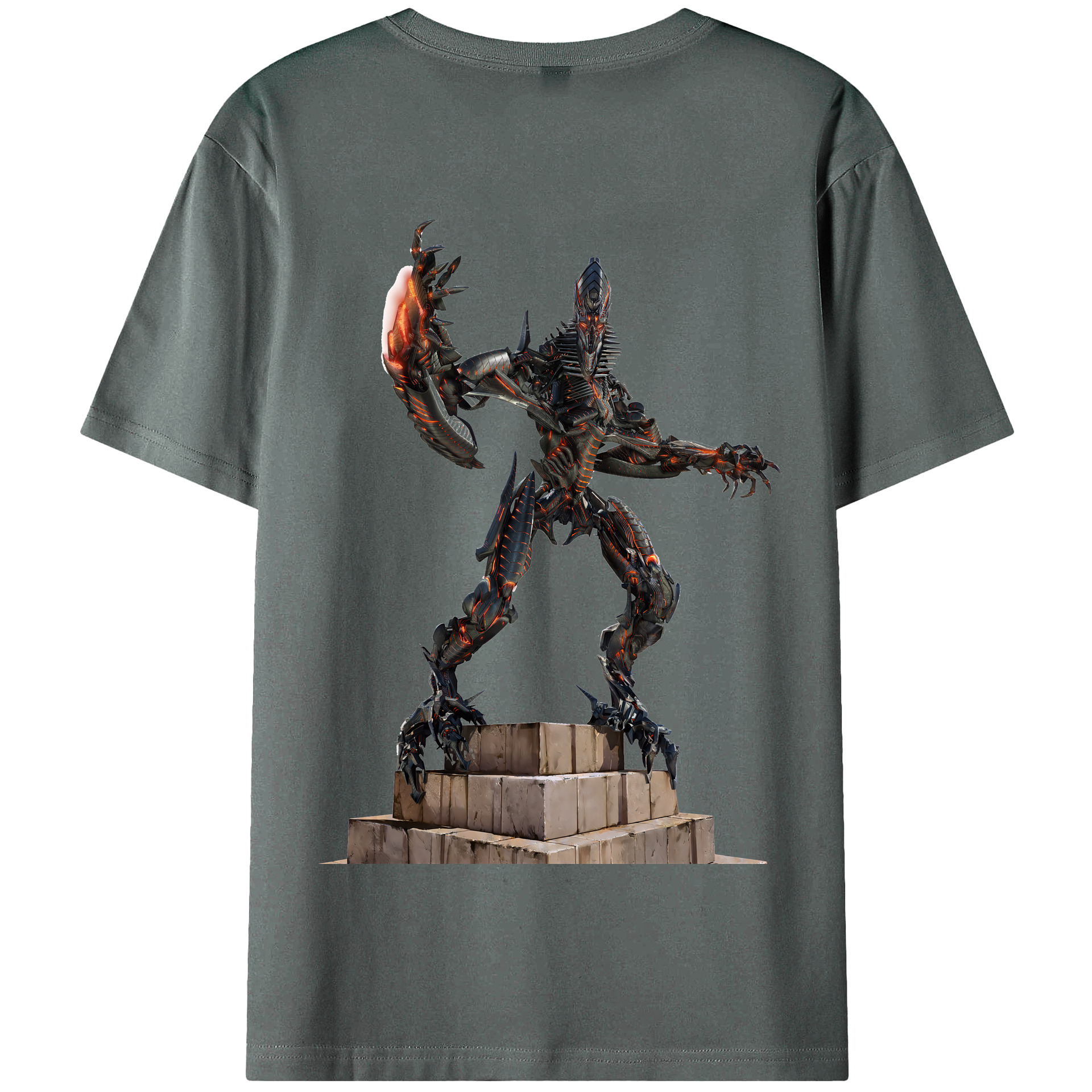 （画像用） Transformers トランスフォーマー 綿100％半袖Tシャツ（背面プリント）